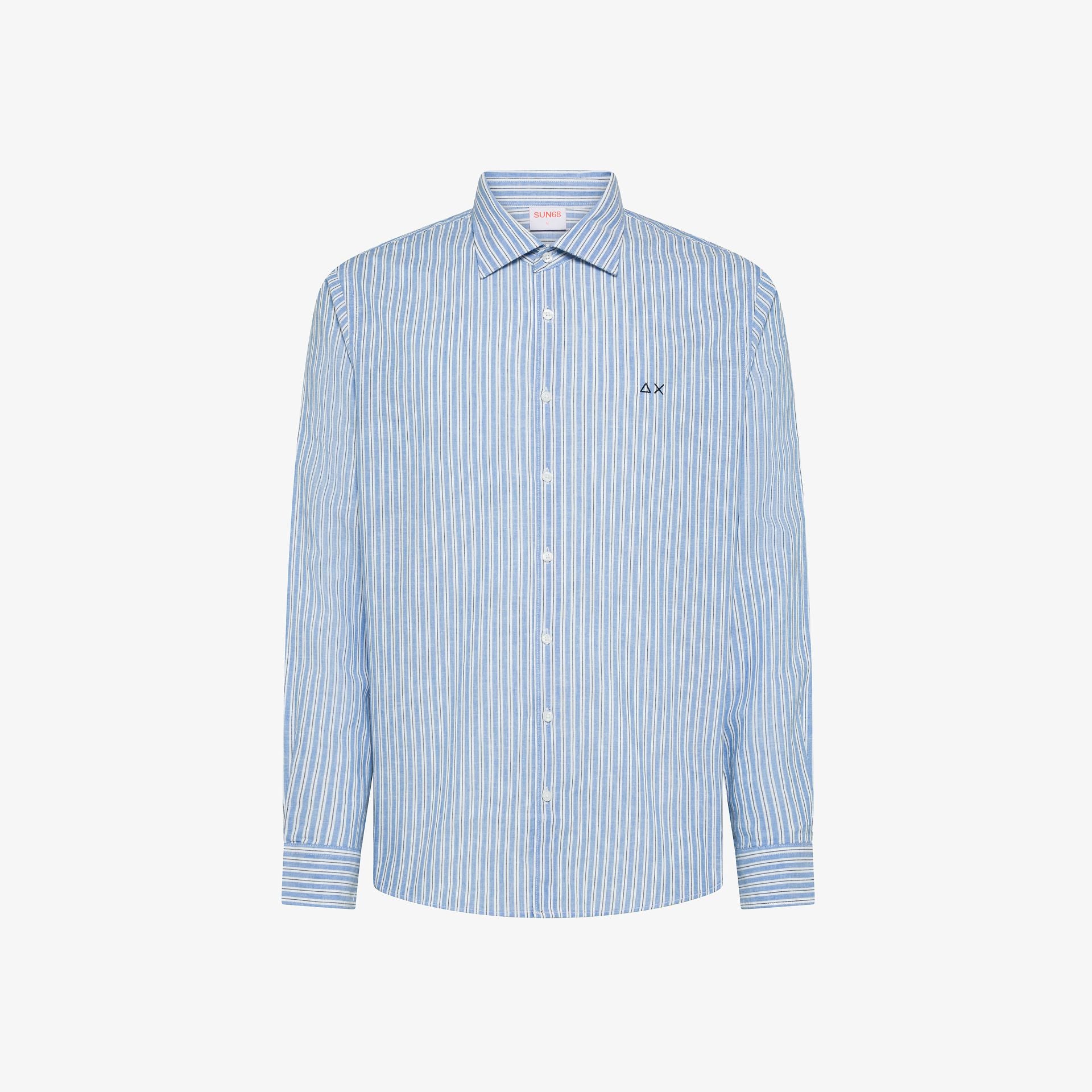SHIRT LINEN STRIPE L/S