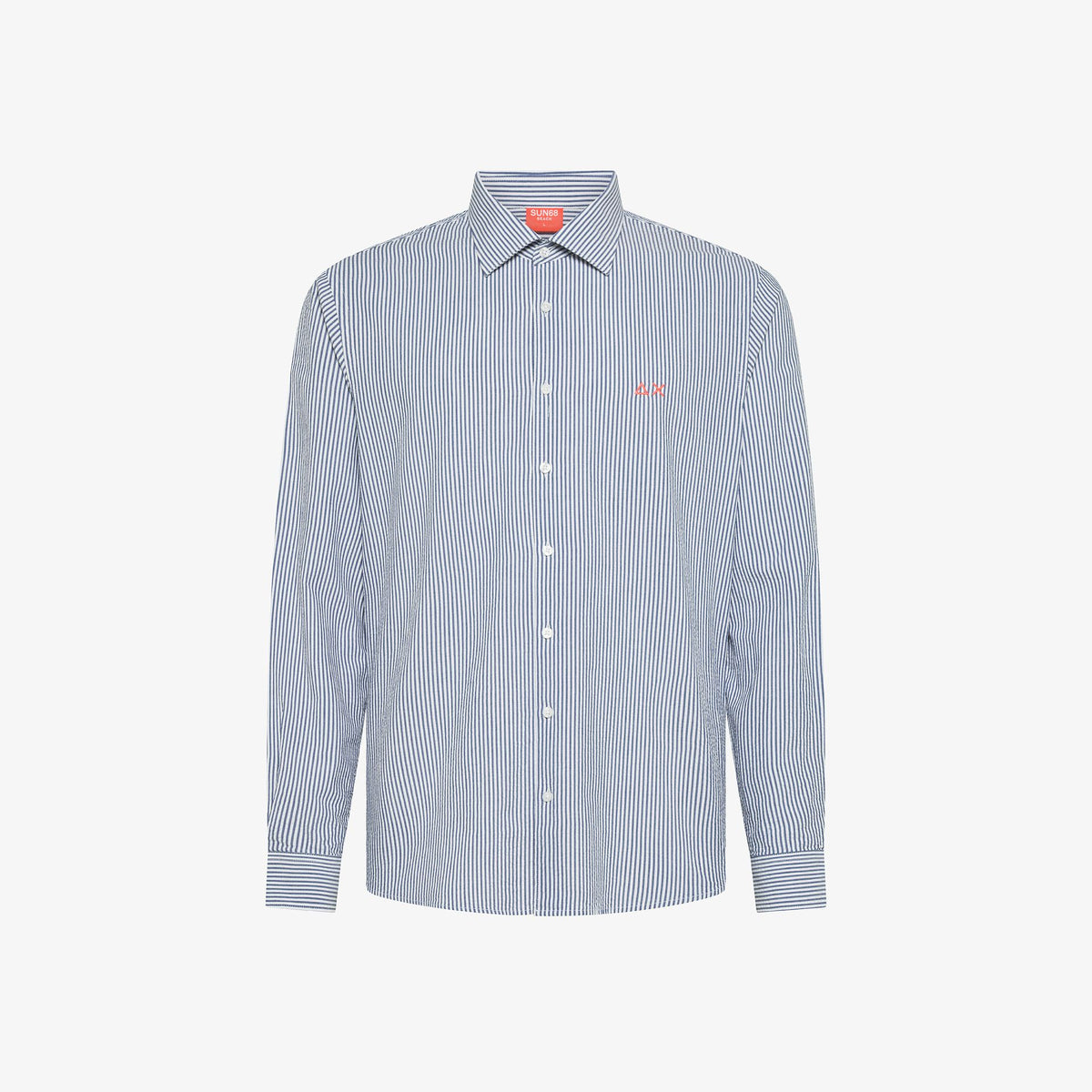 SHIRT FANCY STRIPE BEACH L/S