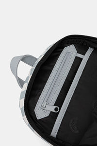 ZAINO SPRAYGROUND CREAM AND BROWN TEAR CHECK SAVAGE BACKPACK