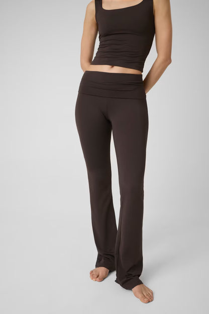 Top a canotta in misto nylon