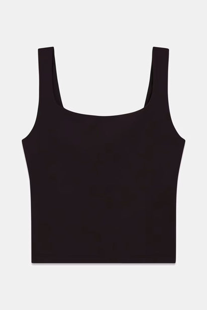 Top a canotta in misto nylon