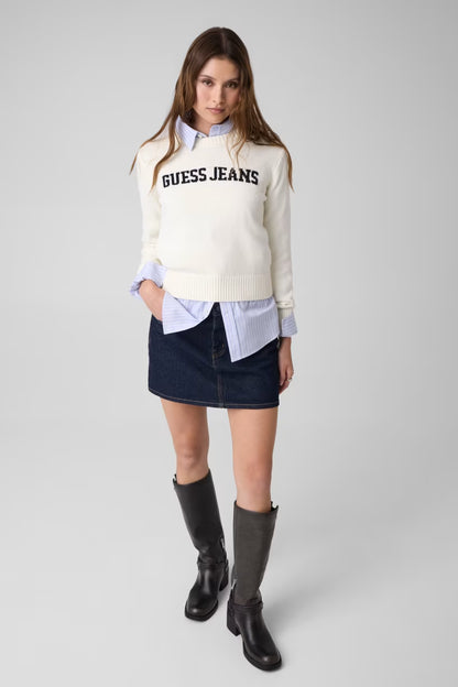 Maglione logo con intarsi