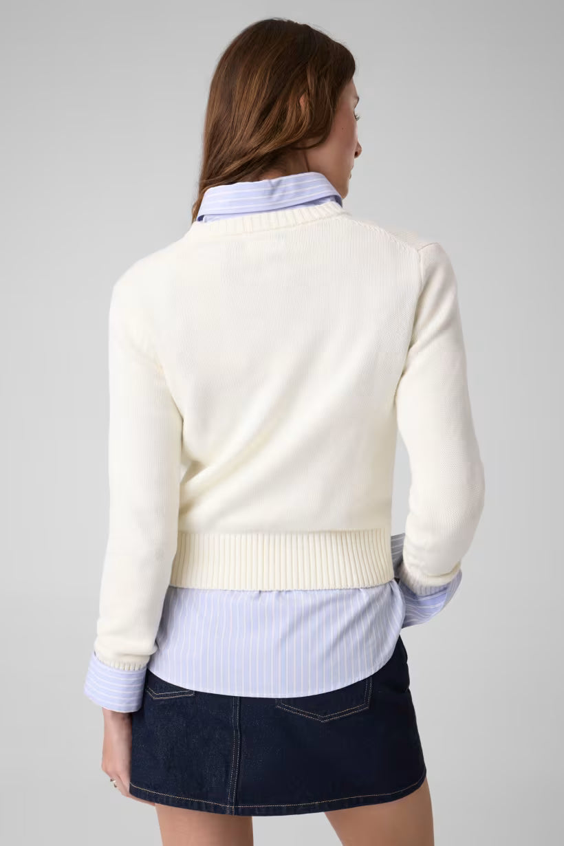Maglione logo con intarsi