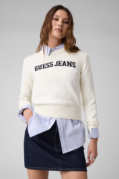 Maglione logo con intarsi