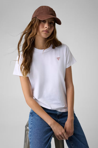 T-shirt classica con logo triangolo mini