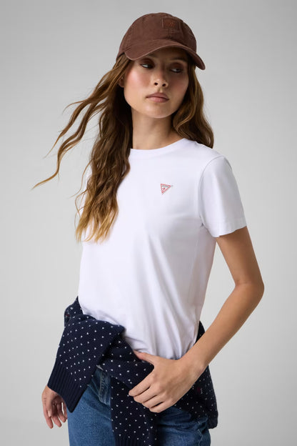 T-shirt classica con logo triangolo mini