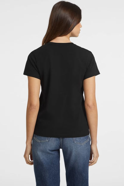 T-shirt classica con logo triangolo mini