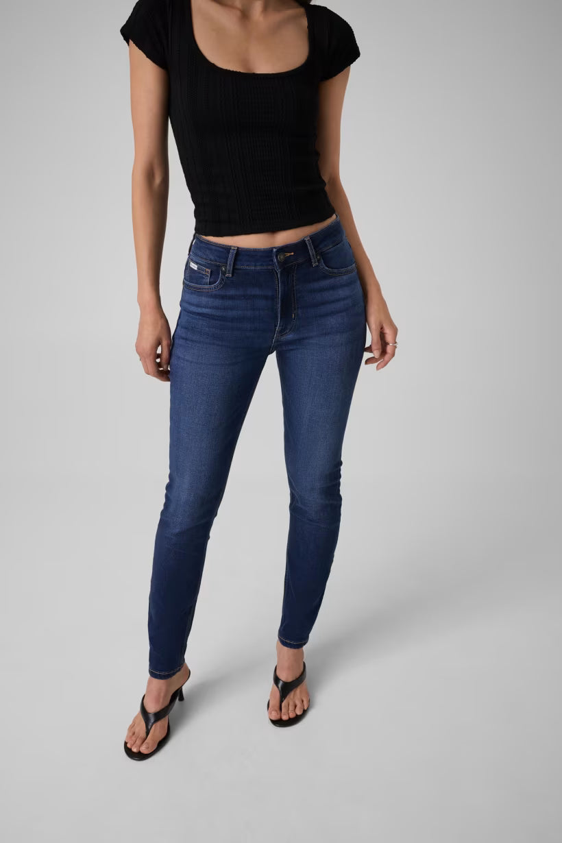 Jeans skinny a vita alta G05