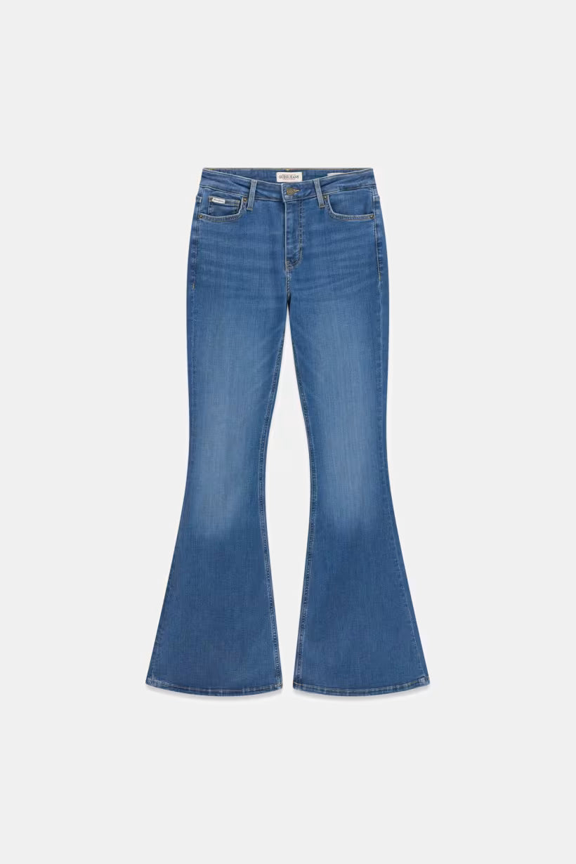 Jeans a zampa a vita alta