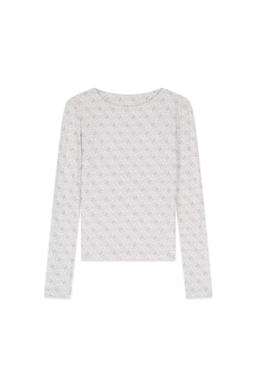 Top a Maglia Logo 4G stampato sopra