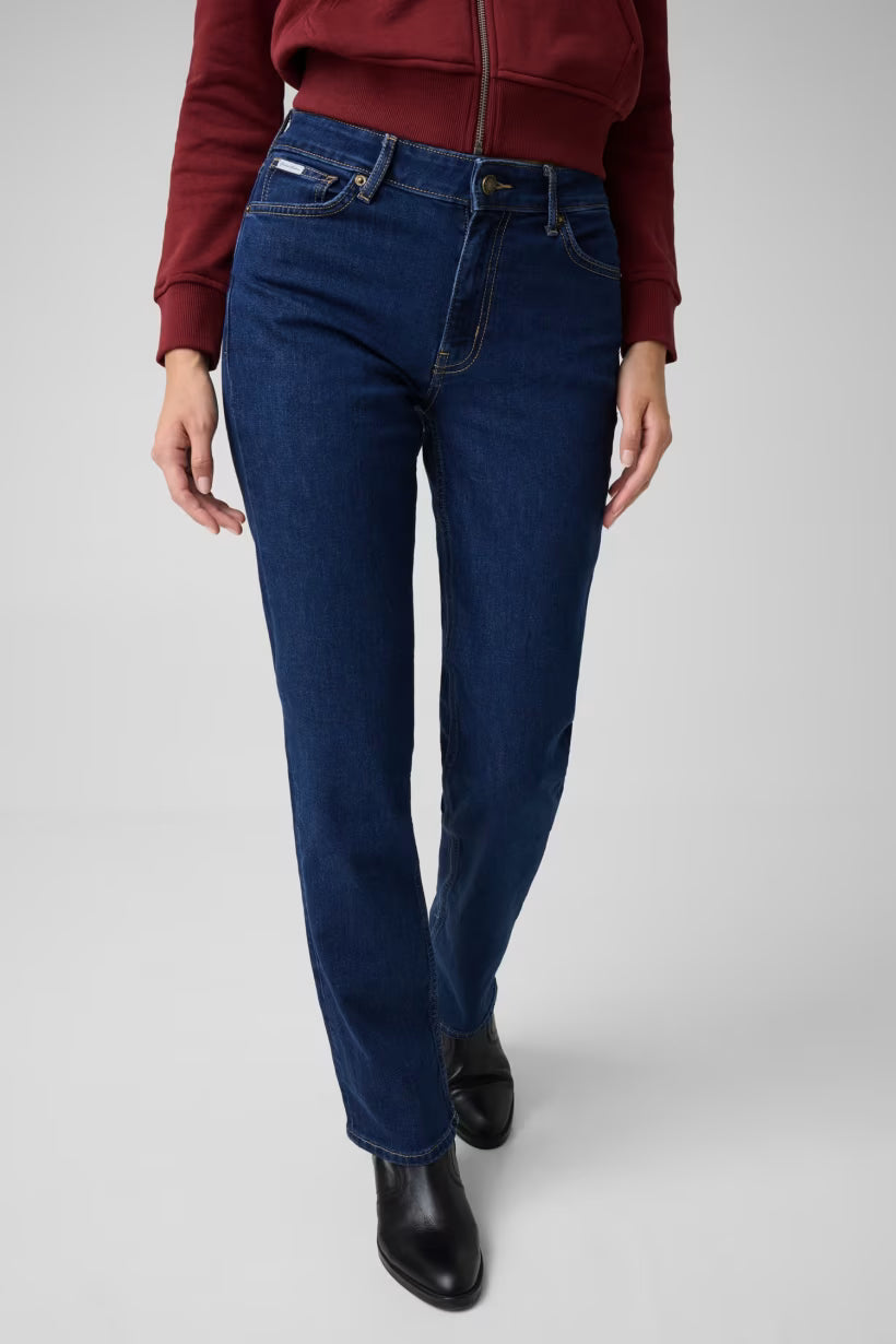 Jeans straight a vita media