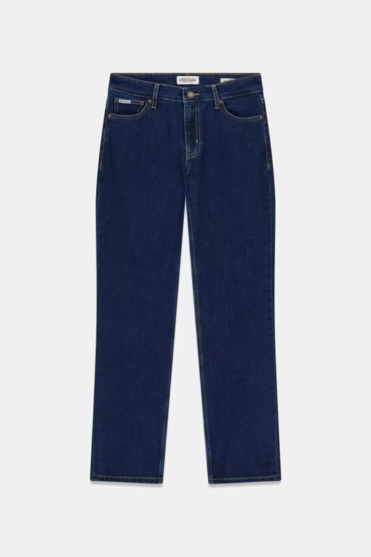 Jeans straight a vita media