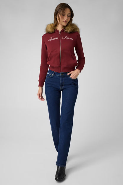 Jeans straight a vita media
