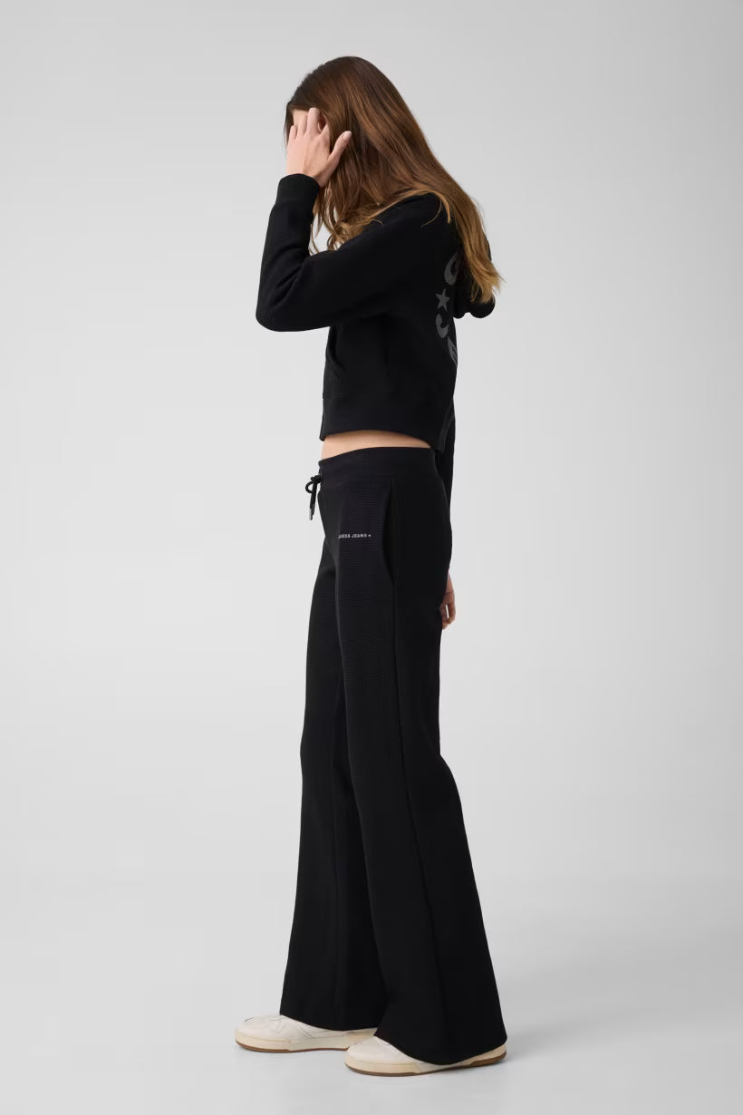 Jogger in cotone a nido d'ape