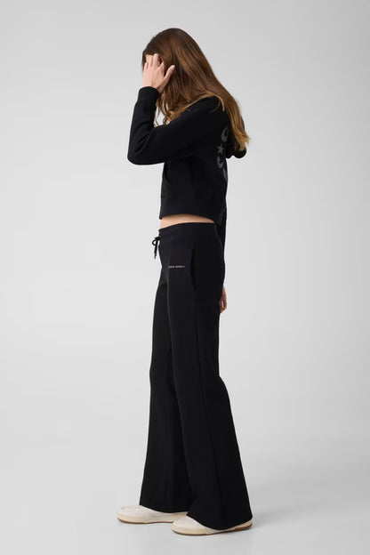 Jogger in cotone a nido d'ape