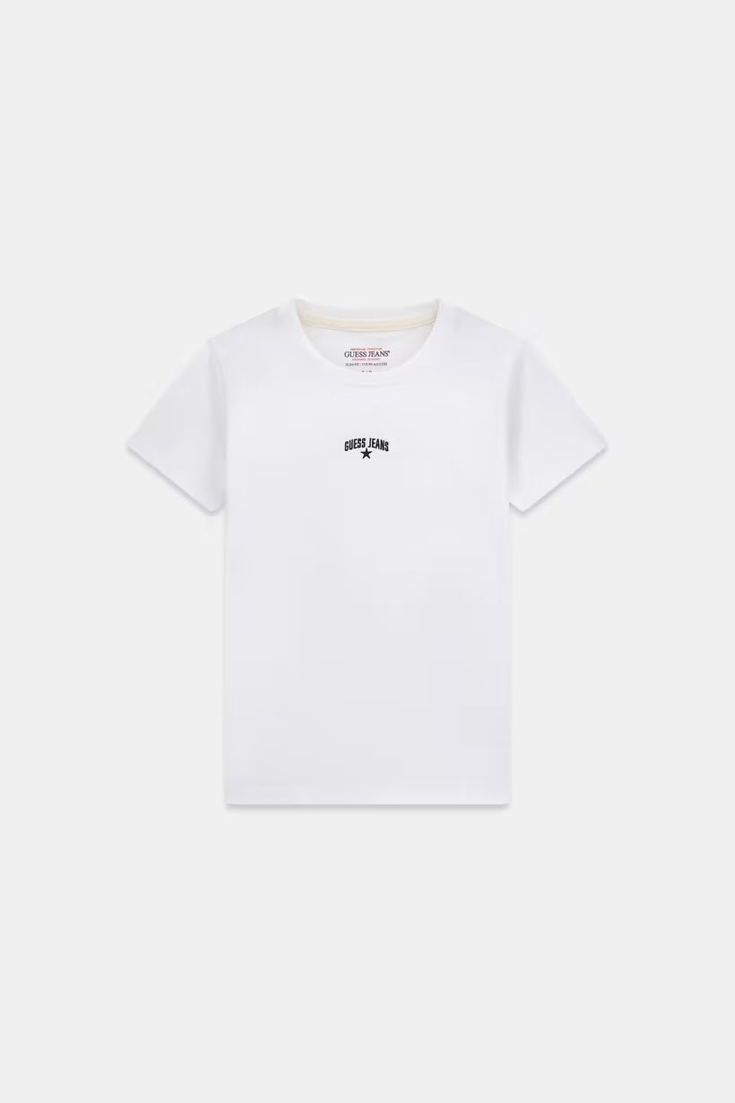 T-shirt con logo ricamato