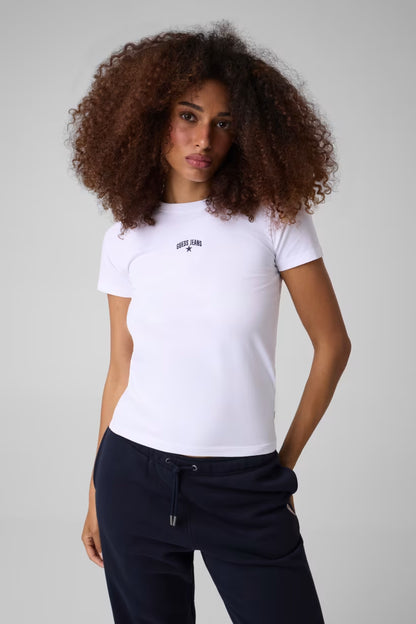 T-shirt con logo ricamato