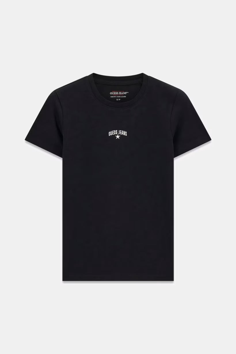 T-shirt con logo ricamato