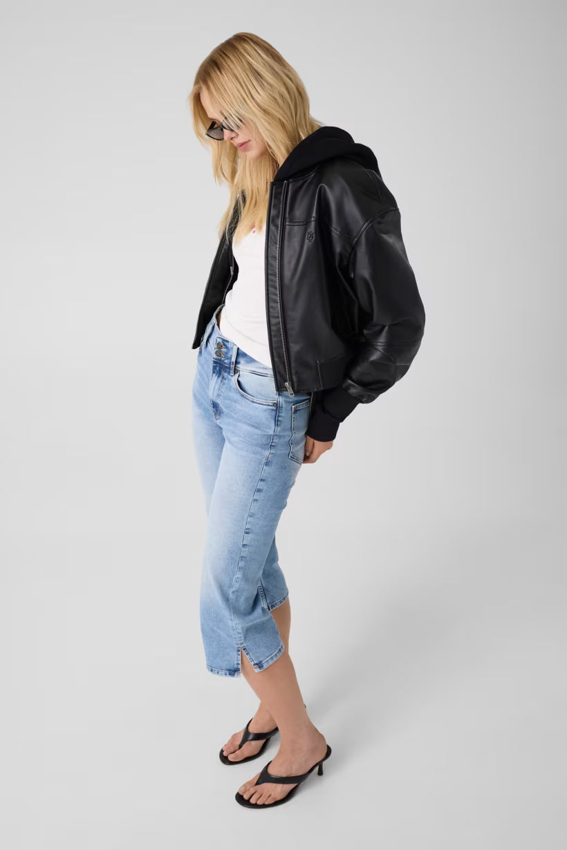 Giacca bomber in similpelle