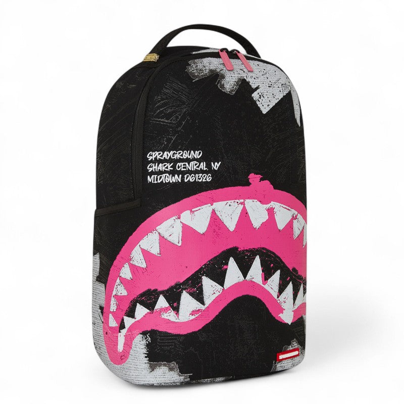 SHARK CENTRAL SORBET HAND PAINTED DLX COTTON BACKPACK 
SPRAYGROUND
