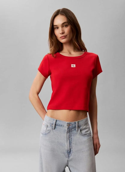 Baby Tee a costine con monologo intessuto