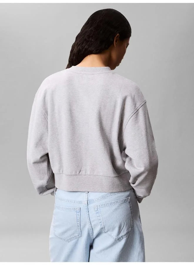 Felpa Girocollo in Cotone Garzato