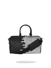 SILVER SIDE DRIP BLACK CHECK MINI DUFFLE SPRAYGROUND