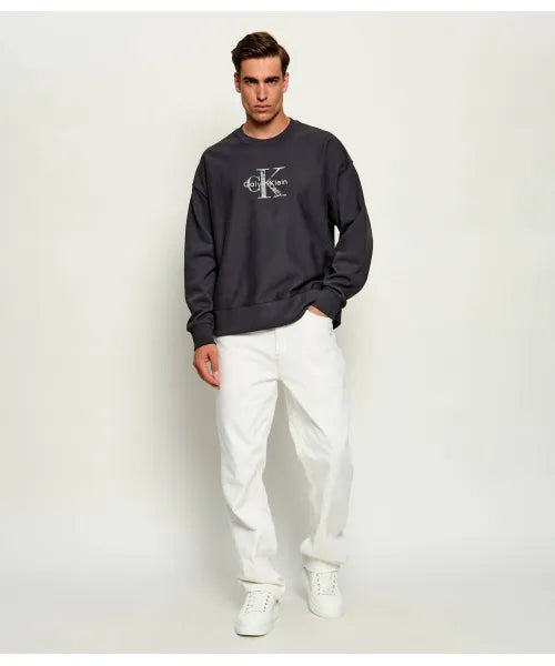 Felpa girocollo con logo Relaxed fit