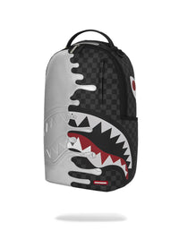 SILVER SIDE DRIP  BLACK CHECK DLXSV BACKPACK SPRAYGROUND