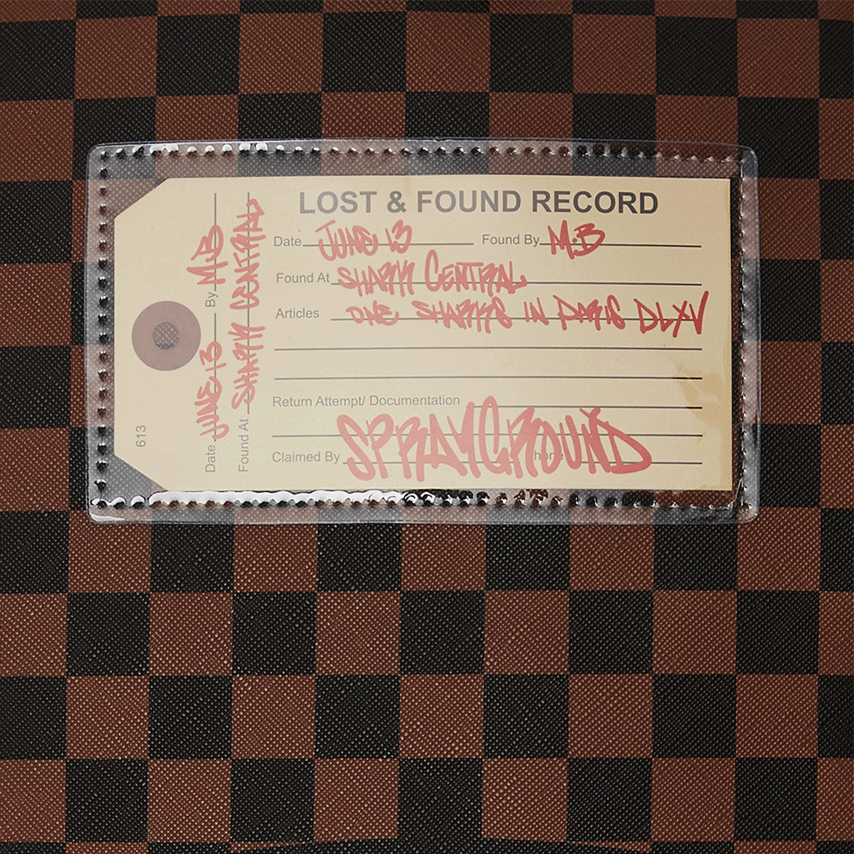 ZAINO SPRAYGROUND STAMPA SHARKS IN PARIS LOST AND FOUND
