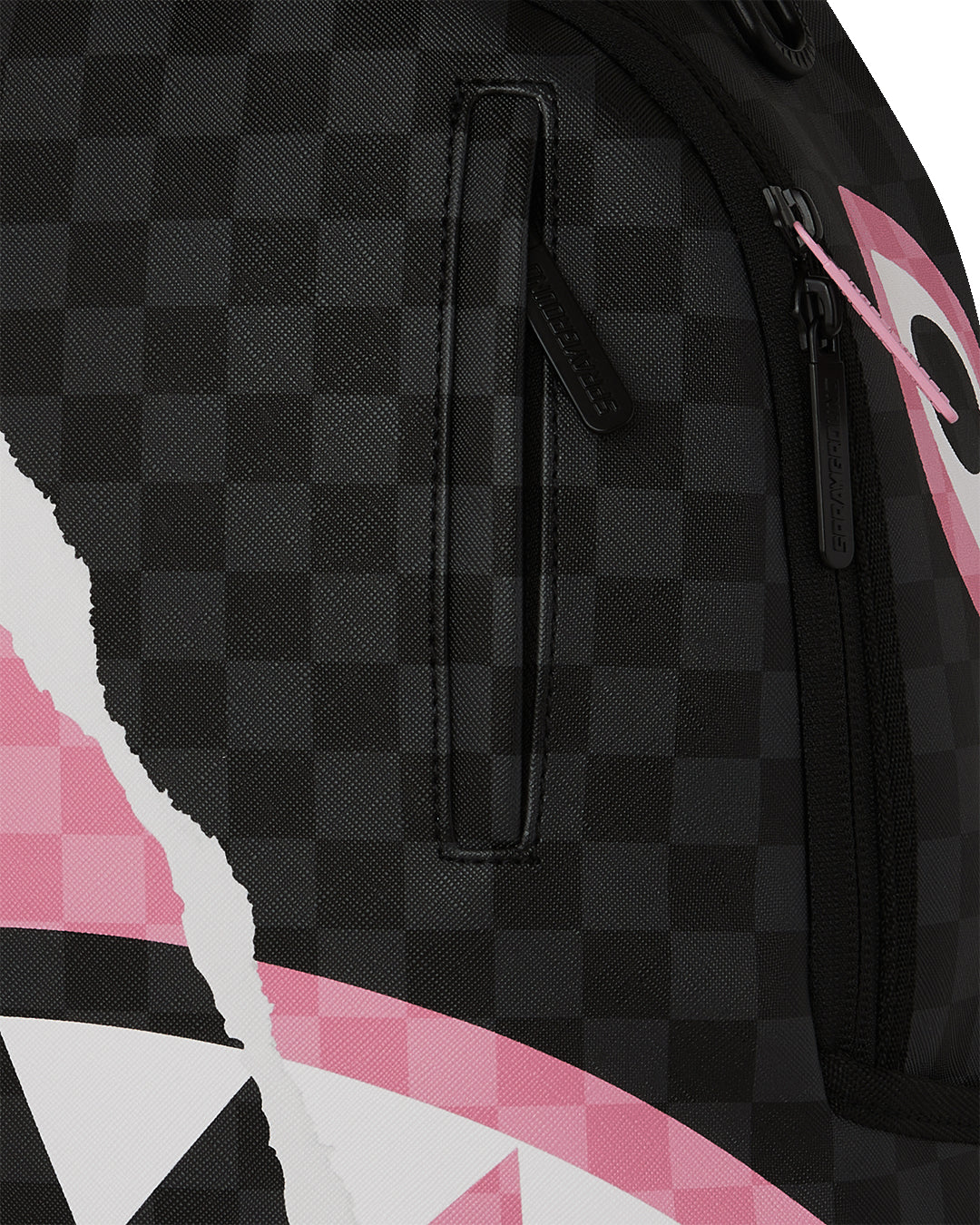 ZAINO SPRAYGROUND PINK AND BLACK TEAR SIP