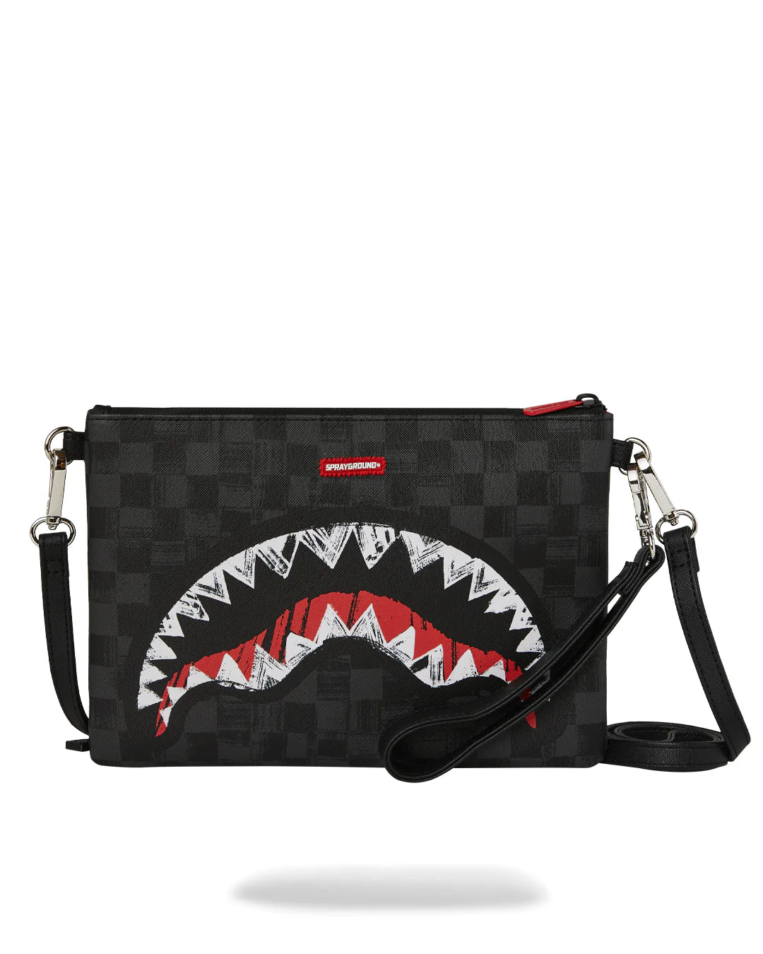 POCHETTE CON TRACOLLA STAMPA SRIBBLE SHARK