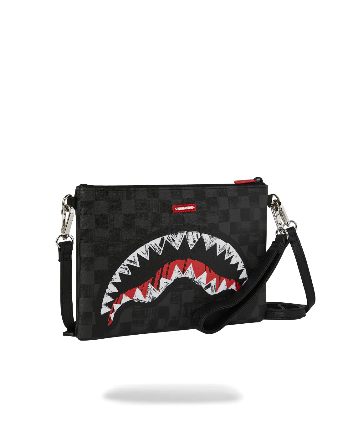 POCHETTE CON TRACOLLA STAMPA SRIBBLE SHARK