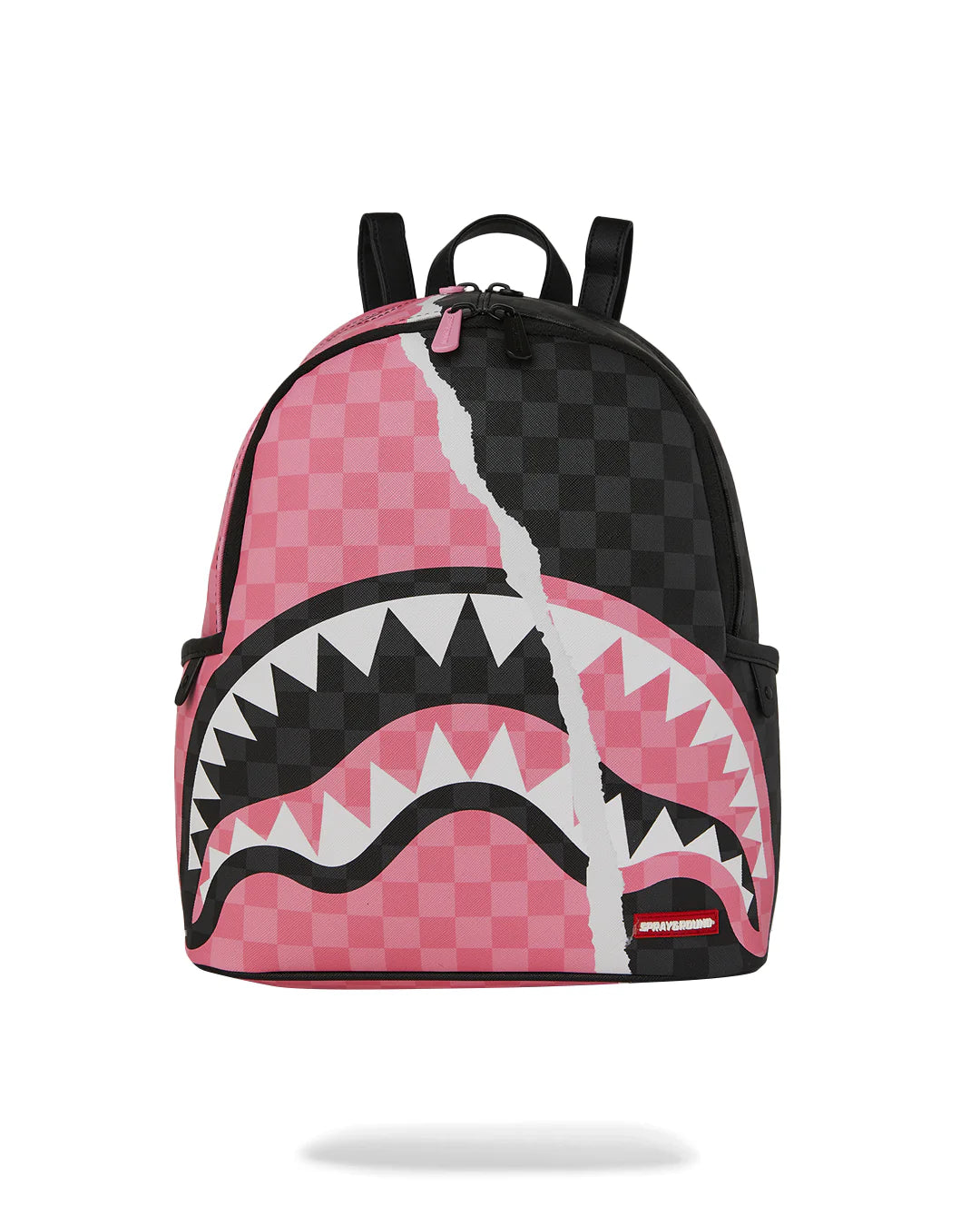 ZAINO SPRAYGROUND PINK & BLACK TEAR SIP SAVAGE BACKPACK
