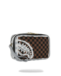POCHETTE CREAM AND BROWN TEAR CHECK