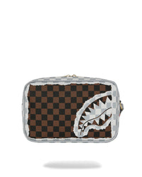 POCHETTE CREAM AND BROWN TEAR CHECK