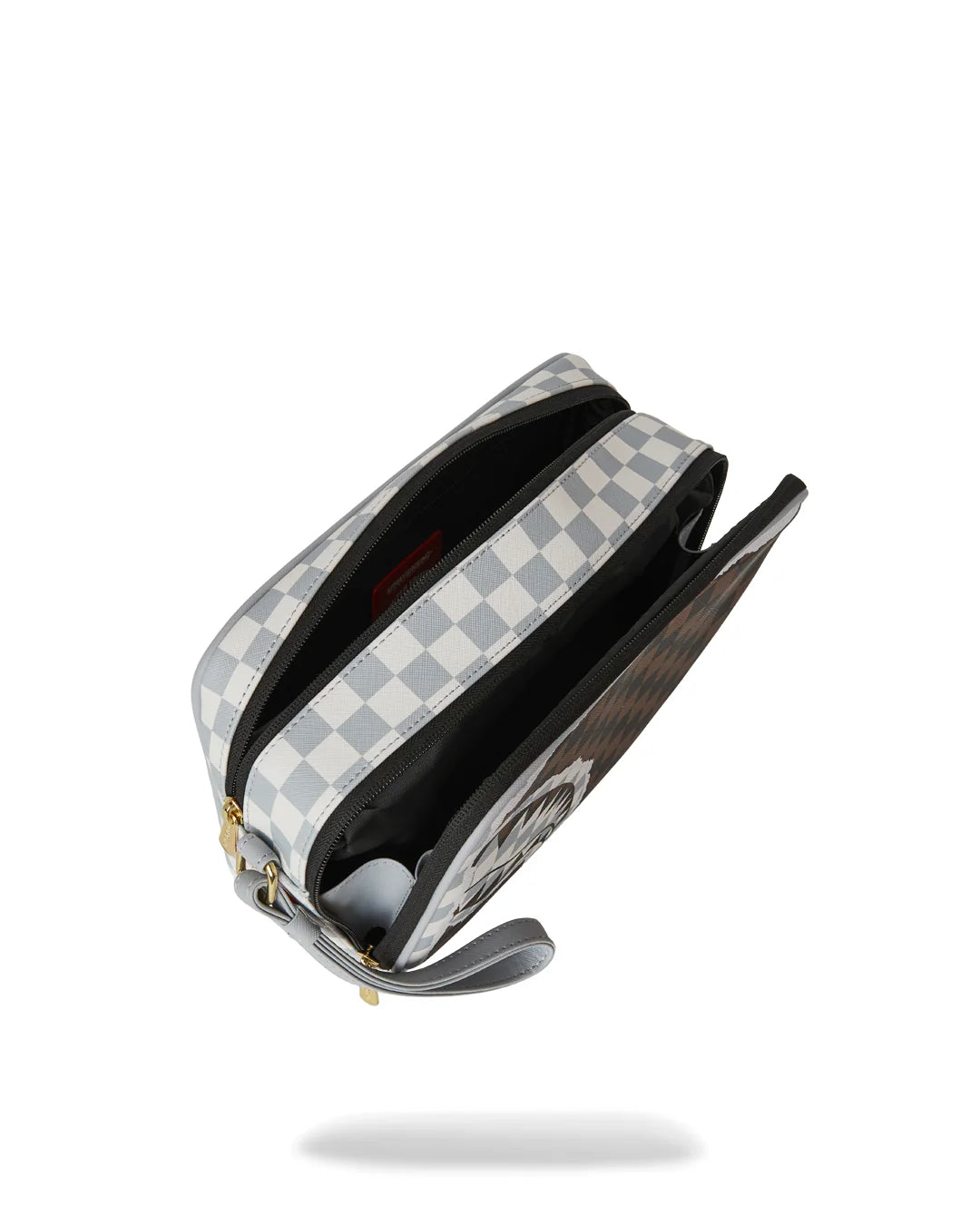 POCHETTE CREAM AND BROWN TEAR CHECK