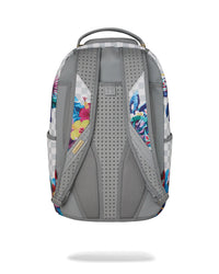 ZAINO SPRAYGROUND CREAM FLOWERING JUNGLE SHARK BACKPACK
