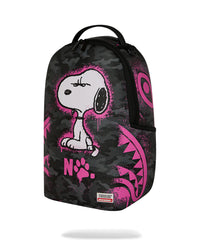 SNOOPY PINK STENCIL BACKPACK