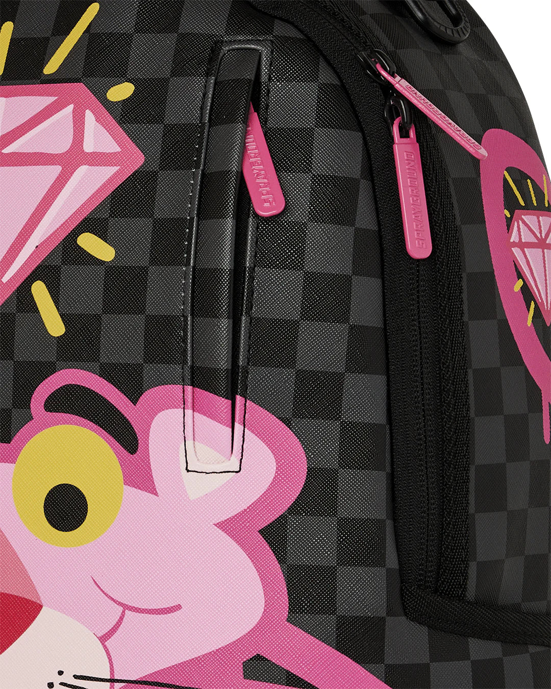 ZAINO SPRAYGROUND PINK PANTER DRIPPY DIAMONDS BACKPACK