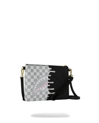CREAM CHECK UNFINISHED SHARK CROSSBODY POUCHETTE SPRAYGROUND
