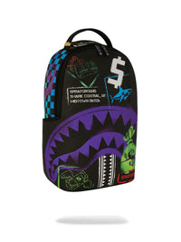 ZAINO SPRAYGROUND SHARK CENTRAL STENCILS DLXSV