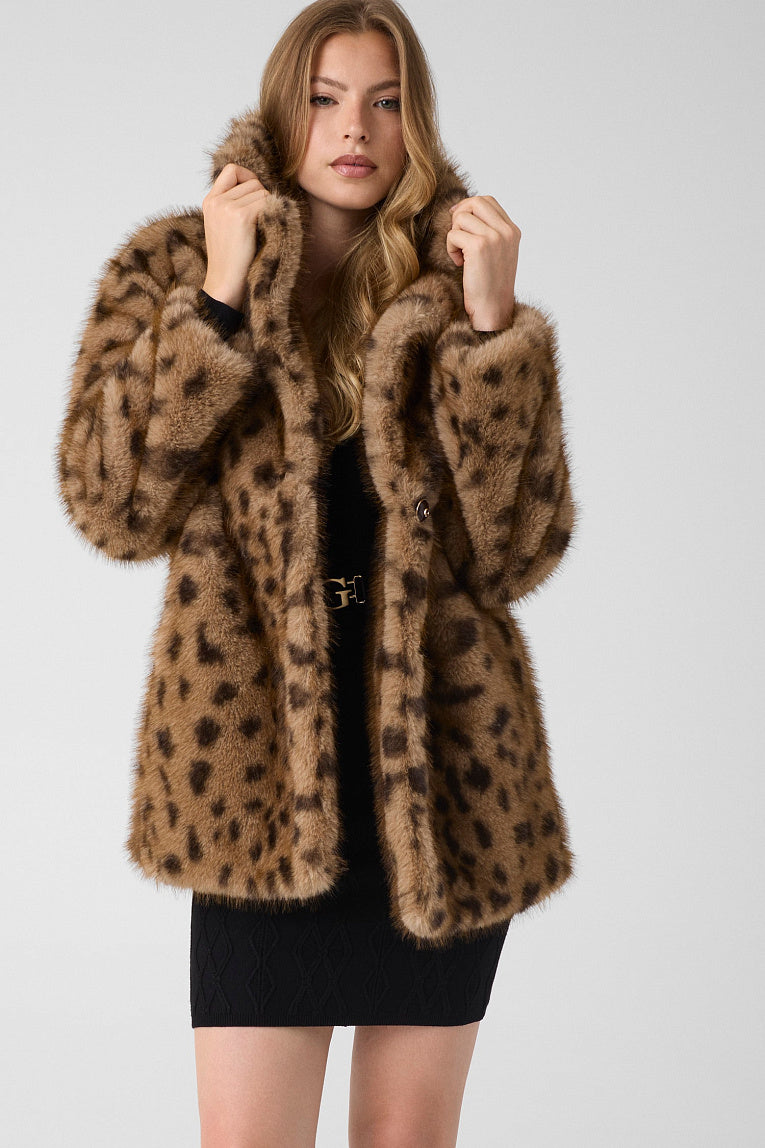 Cappotto in pelliccia sintetica