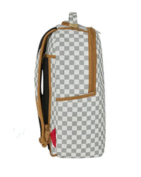 GRAFF EMBOSSED CREAM CHECK DLXSV BACKPACK SPRAYGROUND