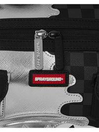 SILVER SIDE DRIP BLACK CHECK MINI DUFFLE SPRAYGROUND