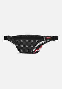 GRAY PEEKING CHARACTER CHECK SAVVY CROSSBODY SPRAYGROUND