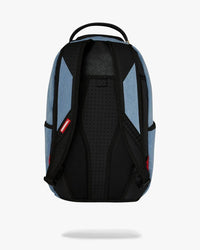 ZAINO SPRAYGROUND DENIM TEAR 3 AM PATCHES BACKPACK