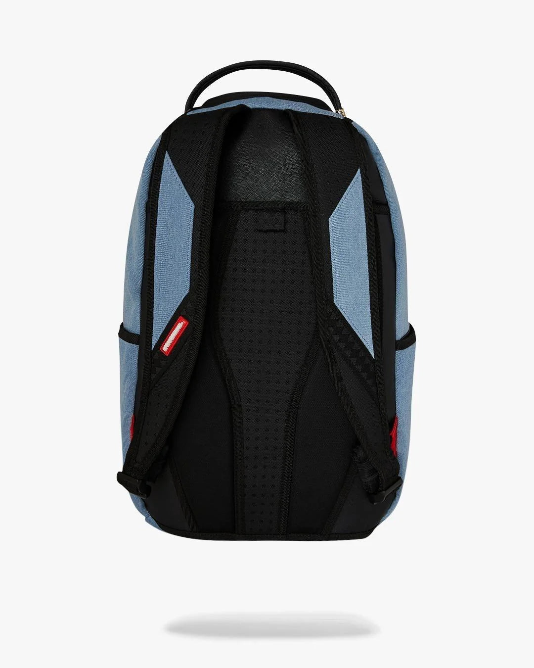 ZAINO SPRAYGROUND DENIM TEAR 3 AM PATCHES BACKPACK