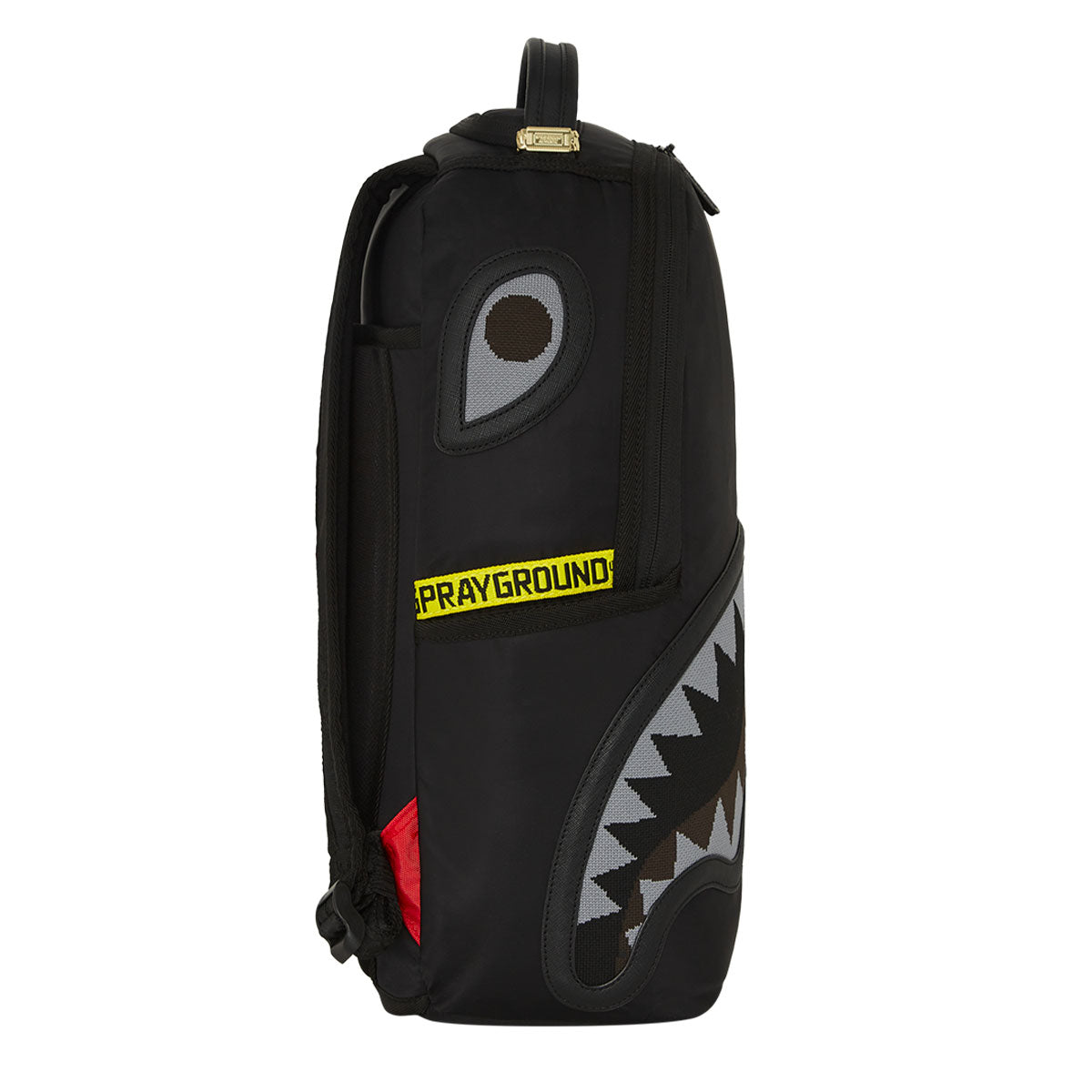 ZAINO SPRAYGROUND SHARK CENTRAL YELLOW TAPE DLX
