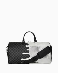 SILVER SIDE DRIP BLACK CHECK LARGE DUFFLE SPRAYGROUND